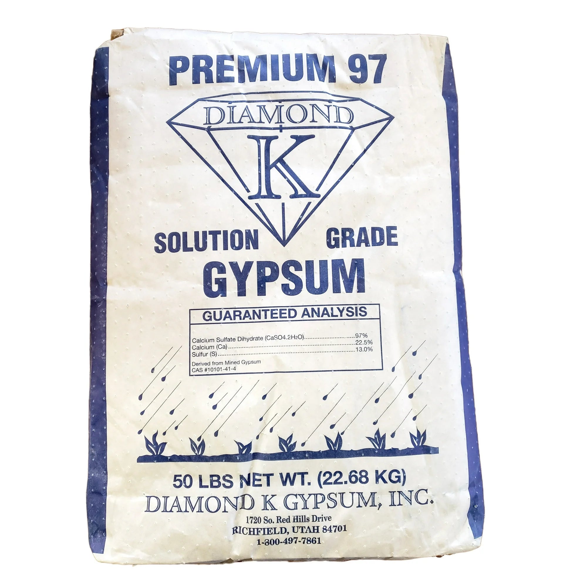 50Lb bag of silky white gypsum powder